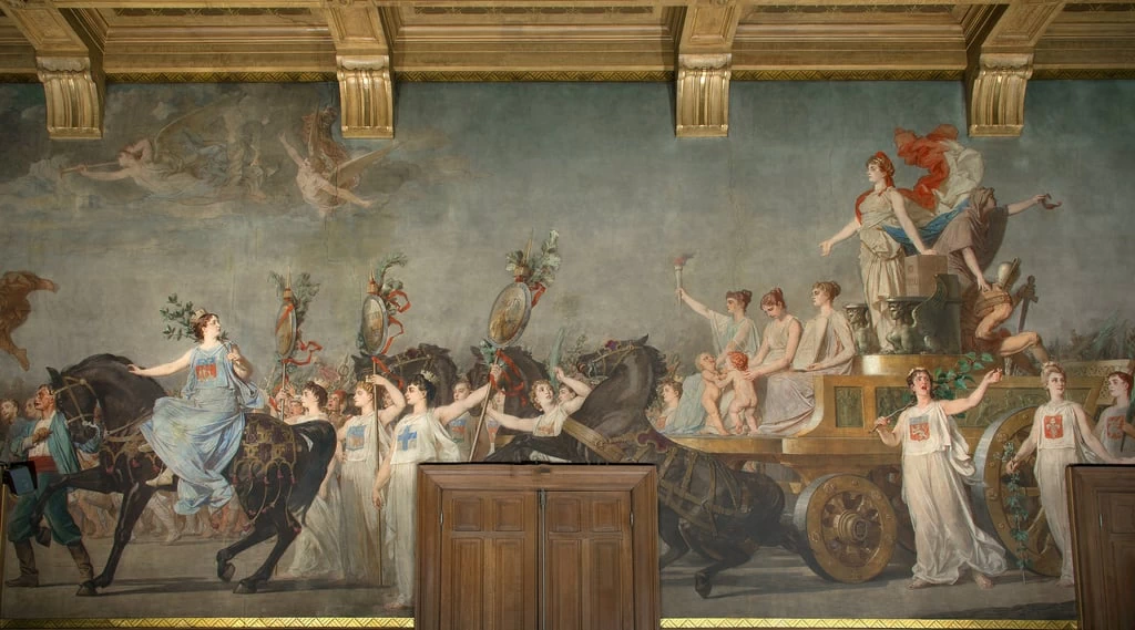 Pierre - Paul, Léon Glaize, Il trionfo della Repubblica, Musée de la Révolution française, Visille, dettaglio 5
